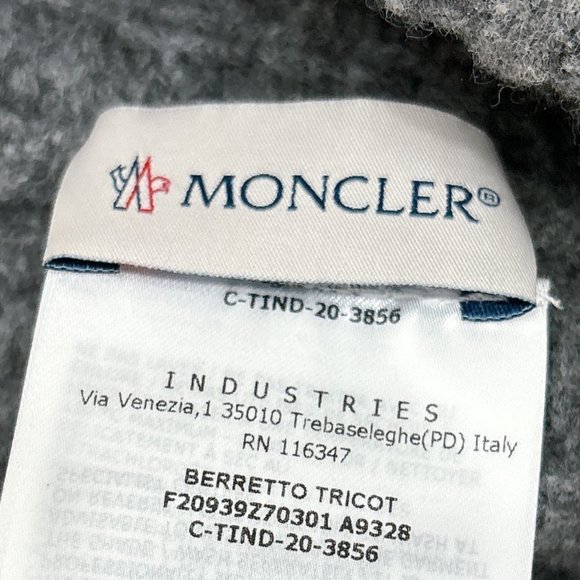 95% NEW MONCLER BEANIE HAT, WITH REAL FUR, WOOL MATERIAL - Picture 8 of 11